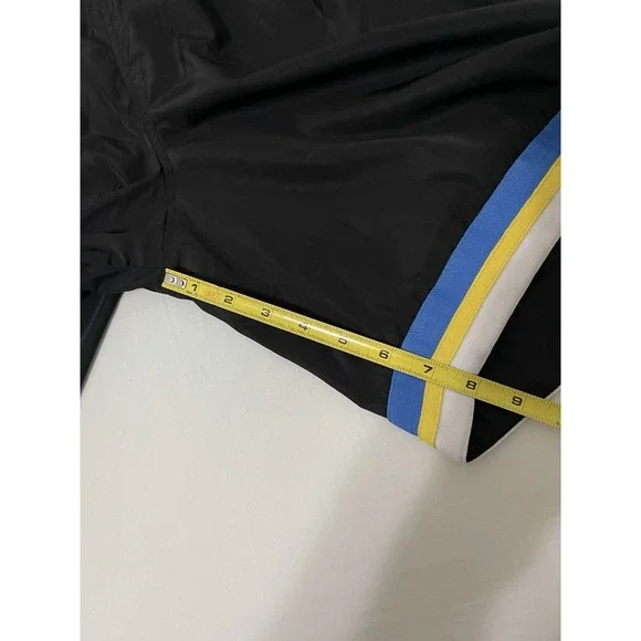 Diesel Boxing/Swim Shorts Men's Size Large Black Striped Rare Mesh‎ Lined